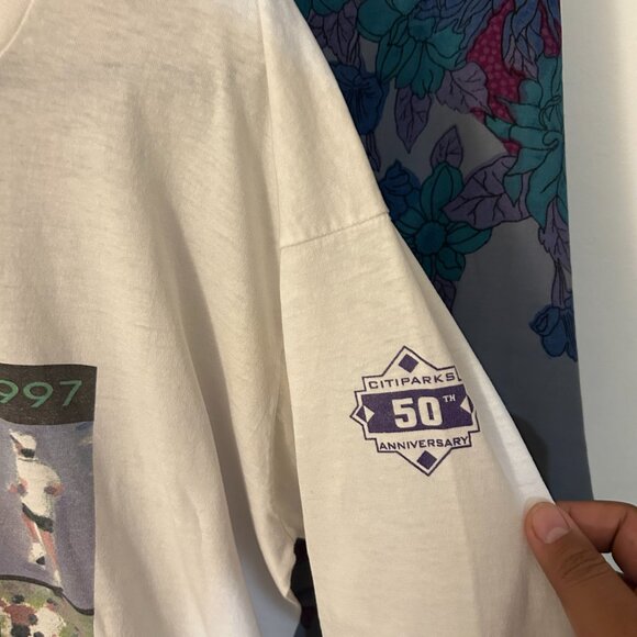 Vintage graphic long sleeves white large - Picture 2 of 5